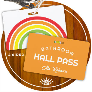Badge carte d'accès aux toilettes arc-en-ciel pour la sa