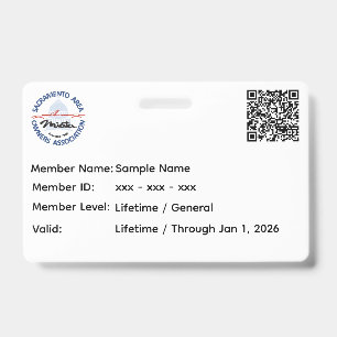 Badge Carte de membre SAMOA
