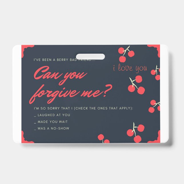 Badge carte de pardon (Avant)