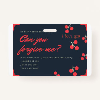 Badge carte de pardon