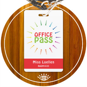Badge Carte de passage personnalisée pour le bureau de l