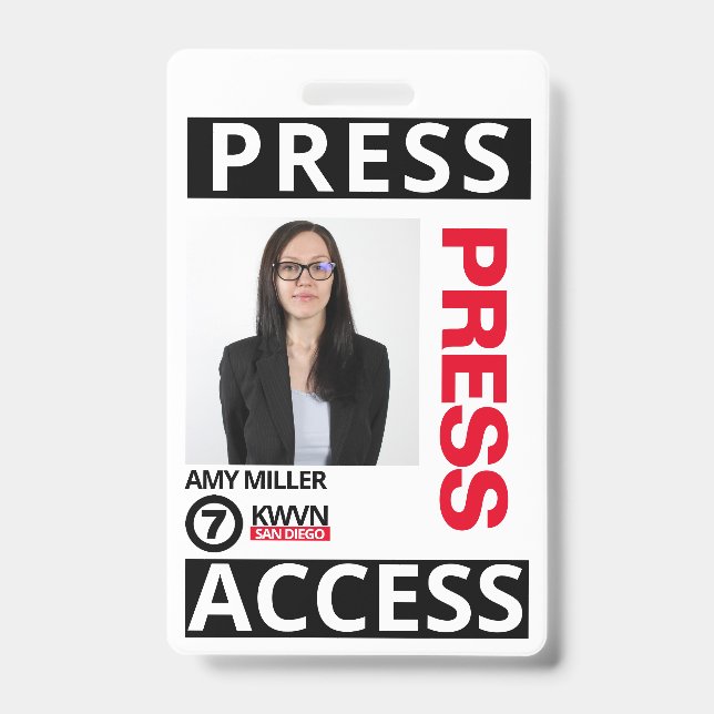 Badge Carte de presse employé (Avant)