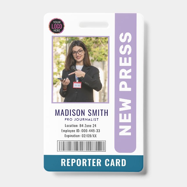 Badge Carte de presse photographe (Avant)