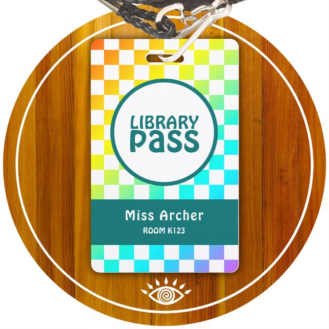 Badge Carte de professeur pour passage aux toilettes de  (Créateur téléchargé)