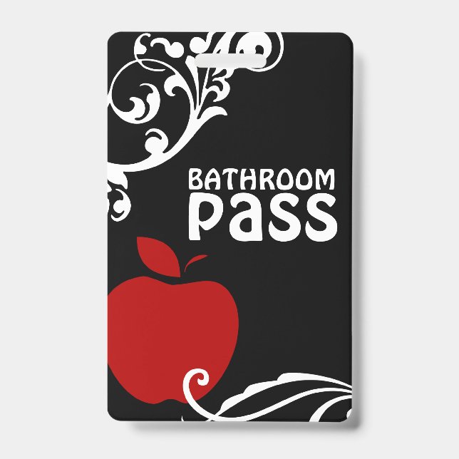 Badge Carte de salle de bain Apple Flouris Classroom pou (Avant)