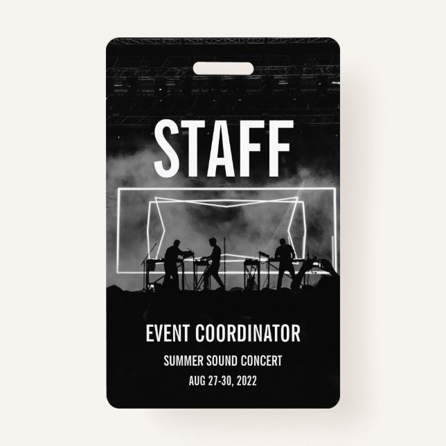Badge Carte de spectacle VIP All Access Pass - Personnel (Devant)