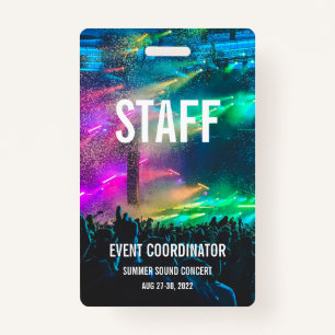Badge Carte de spectacle VIP All Access Pass - Personnel