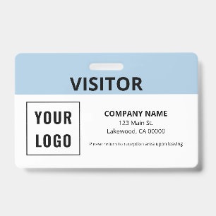 Badge Carte de visiteur ID simple logo
