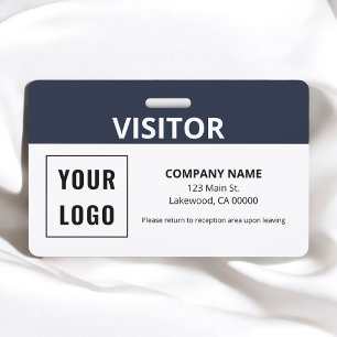 Badge Carte de visiteur ID simple logo