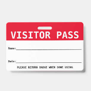 Badge Carte de visiteur réutilisable / Carte de visite -