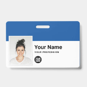 Badge Carte d'employé personnalisée - Photo, code-barres
