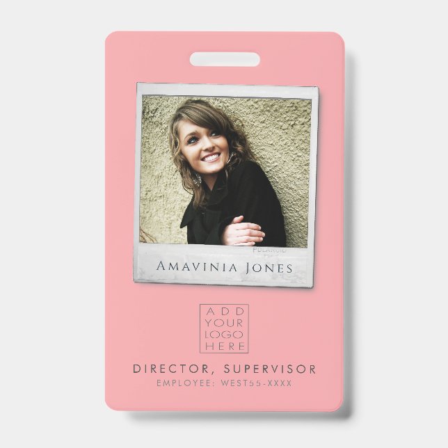 Badge Carte d'identification professionnelle pour femmes (Avant)