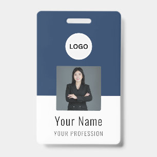 Badge Carte d'identité à logo personnalisé Photo et te