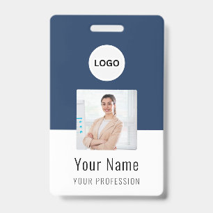 Badge Carte d'identité à logo personnalisé Photo et te