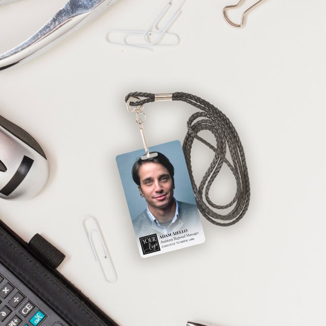 Badge Carte d'identité avec photo et petit logo (Créateur téléchargé)