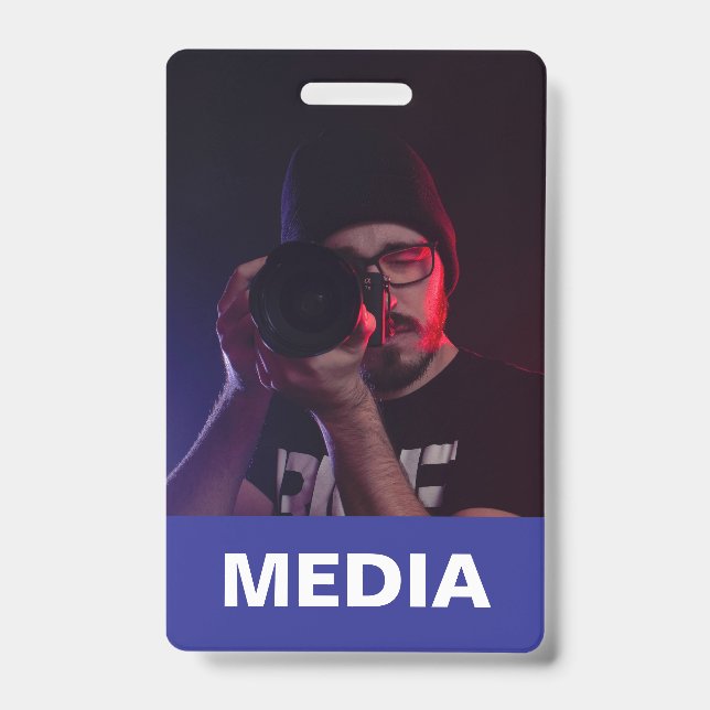 Badge Carte d'identité Blue Media All Access Pass  (Avant)