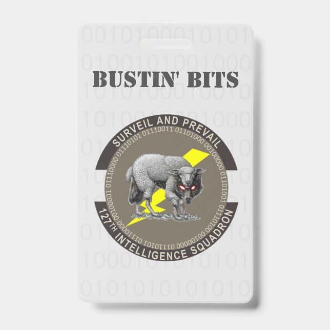 Badge Carte d'identité Bustin Bits (Face)