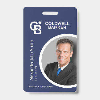Badge Carte d'identité Coldwell Banker Bleue
