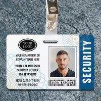 Carte d'identité de l'agent de sécurité personnali