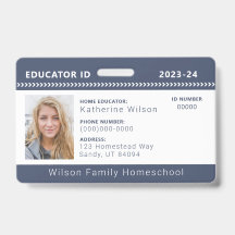 Carte d'identité de l'éducateur de la marine Chevr