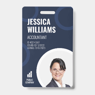 Badge Carte d'identité de l'employé Insigne du personnel