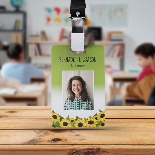 Badge Carte d'identité de l'enseignant de la maternelle  (Créateur téléchargé)