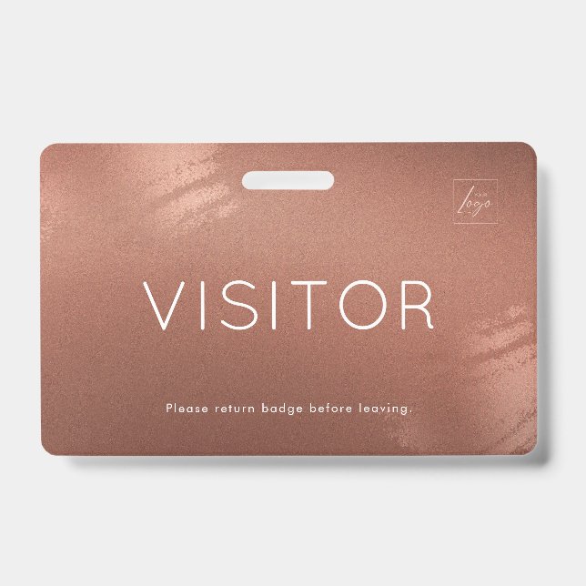 Badge Carte d'identité de visiteur d'affaires en bronze  (Avant)