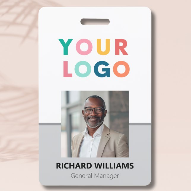 Badge Carte d'identité d'employé d'entreprise minimalist (Créateur téléchargé)
