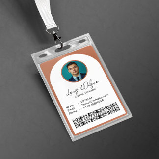 Badge Carte d'identité d'employé personnalisable