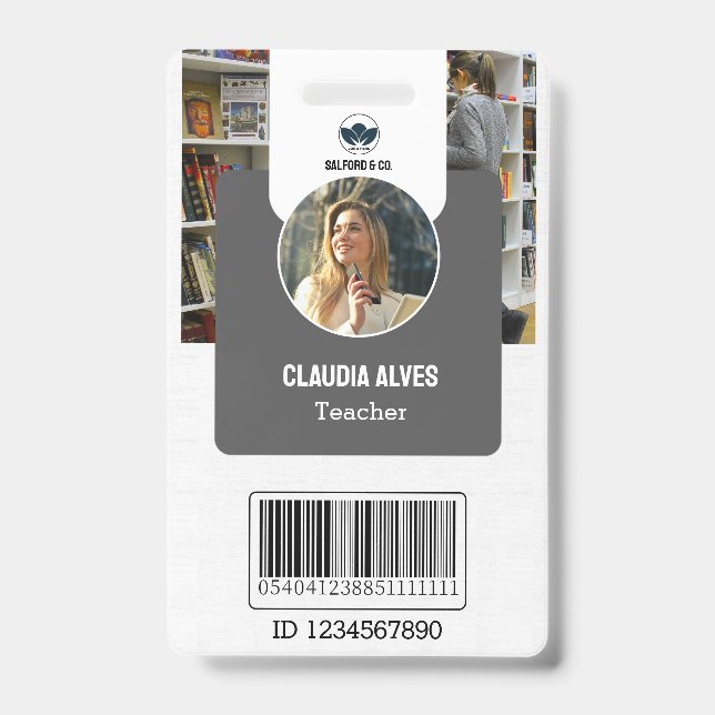 Badge Carte d'identité d'enseignant | Carte d'identité s (Avant)