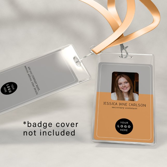 Badge Carte d'identité d'entreprise moderne logo entrepr (Créateur téléchargé)