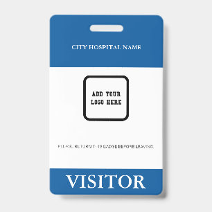 Badge Carte d'identité du visiteur de l'hôpital person