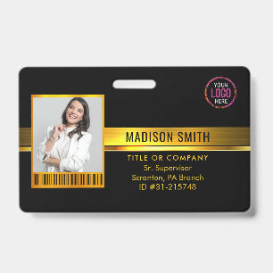 Badge Carte d'identité   Employé de l'entreprise minimal
