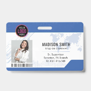 Badge Carte d'identité   Employé de l'entreprise minimal