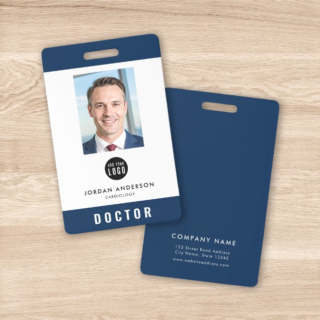 Badge Carte d'identité médicale modifiable avec couleur  (Créateur téléchargé)