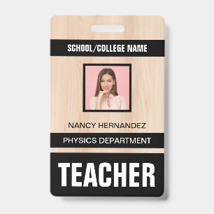 Badge Carte d'identité minimaliste moderne pour enseigna