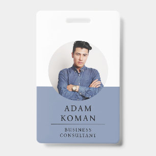 Badge Carte d'identité moderne Consultant en entrepris
