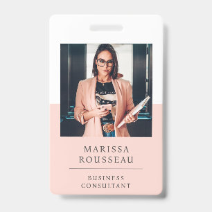 Badge Carte d'identité moderne Consultant en entrepris