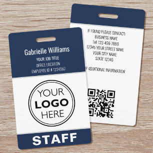 Badge Carte d'identité moderne Logo Sécurité Pass person