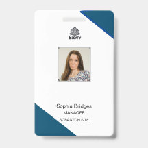 carte d'identité personnalisable de l'employé