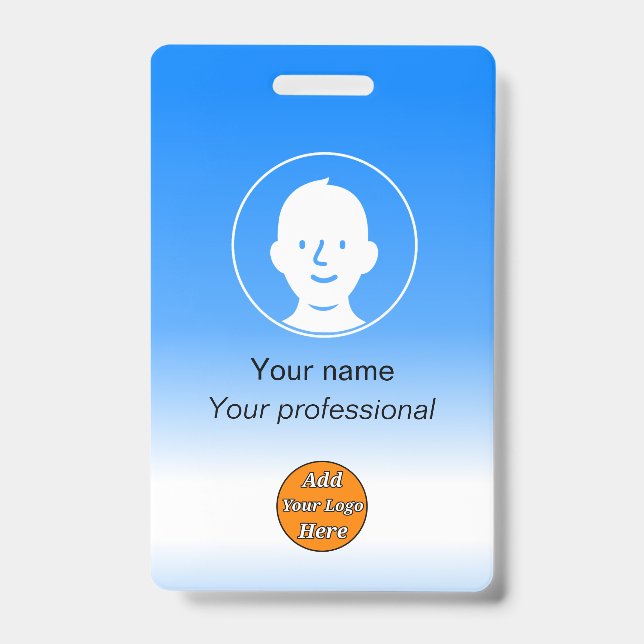 Badge Carte d'identité personnalisée (Avant)
