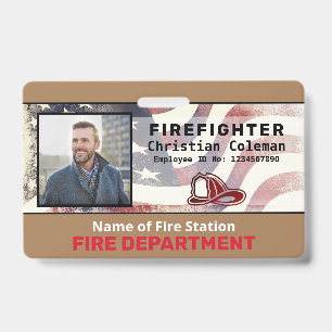 Badge Carte d'identité personnalisée avec nom de l'emplo
