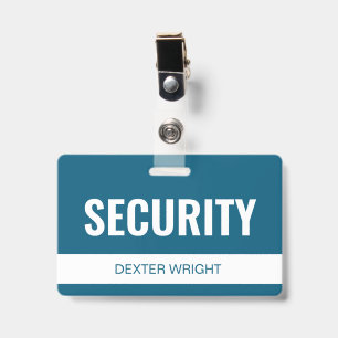 Badge Carte d'identité personnalisée de sécurité d'hôtel