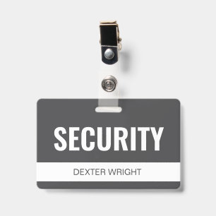 Badge Carte d'identité personnalisée de sécurité d'hôtel