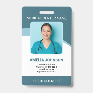 Badge Carte d'identité personnalisée d'employé d'hôpital