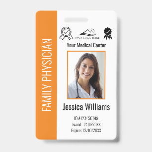 Badge Carte d'identité personnalisée pour employés médic