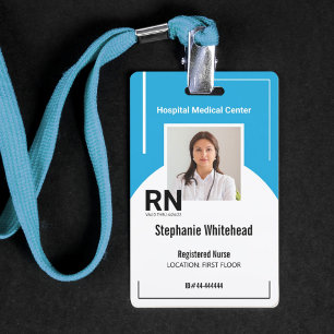 Badge Carte d'identité personnalisée pour le personnel m