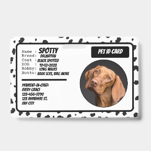 Badge Carte d'identité photo de contact d'urgence pour a