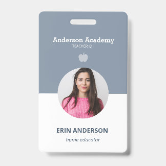 Badge Carte d'identité photo d'un élève ou d'un parent e