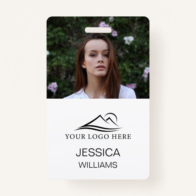 Badge Carte d'identité photo personnalisée de l'employé  (Devant)